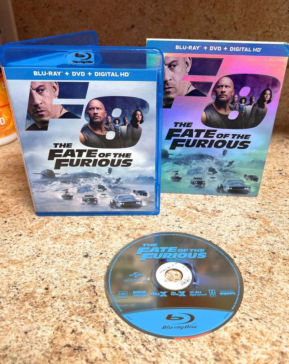 The Fate of the Furious Blu-ray + DVD + Digital HD with Slipcover